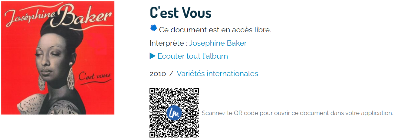 josphine baker musique
